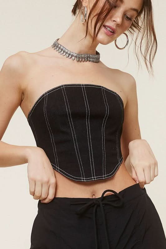 Black Crop Tops