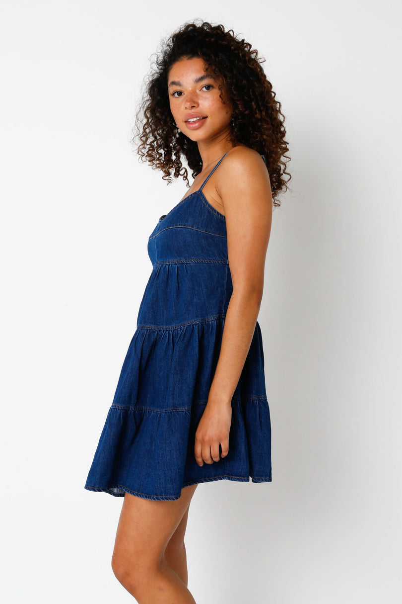 Babydoll Denim Dress