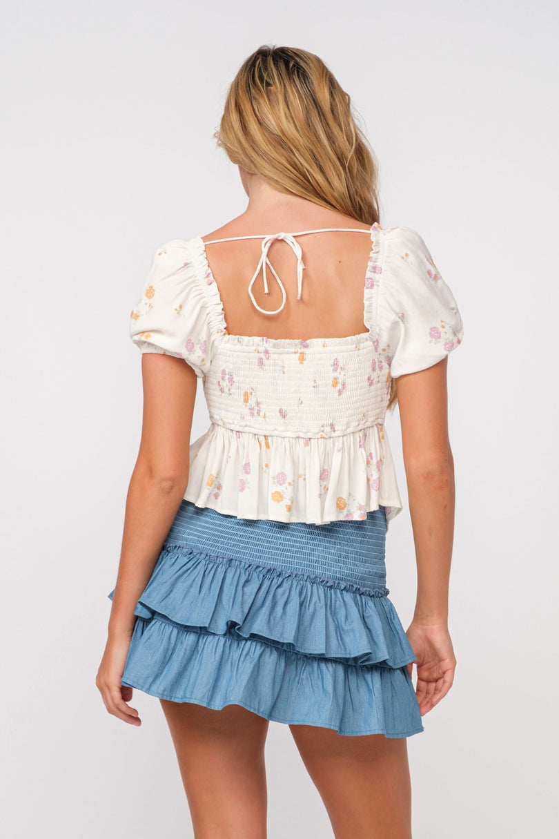 White Babydoll Top