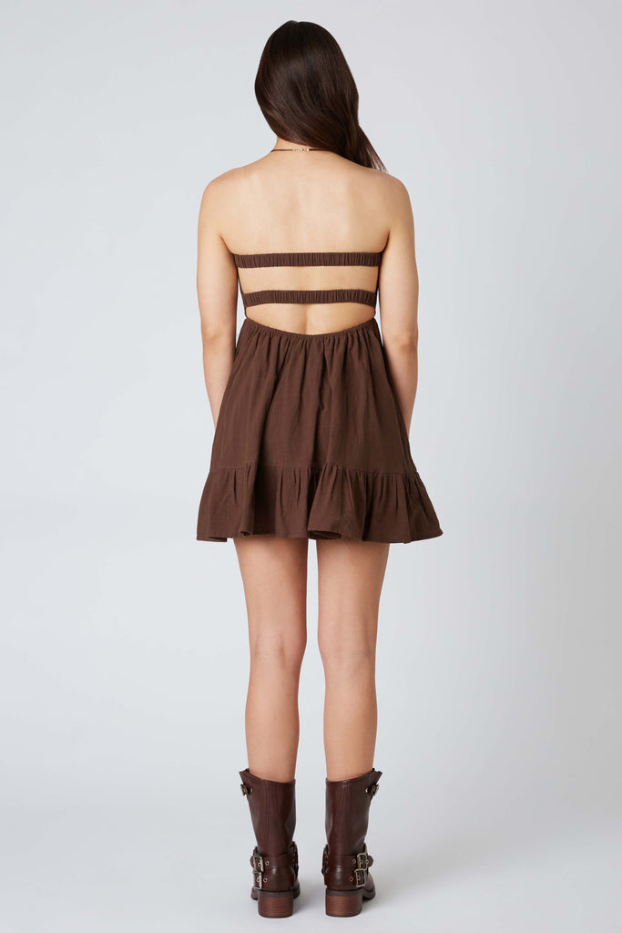 Brown Romper Dress