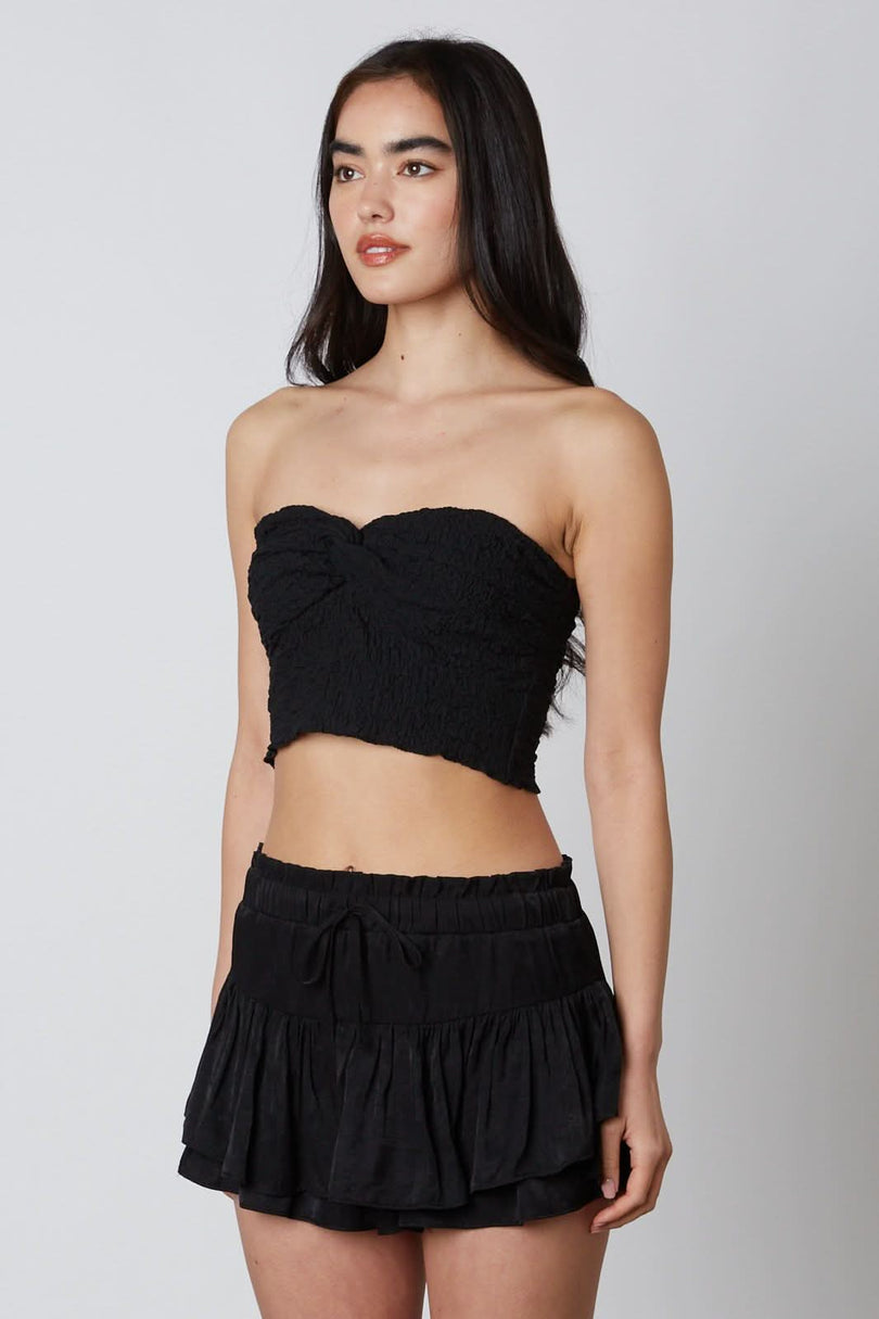 Black Ruffle Skort