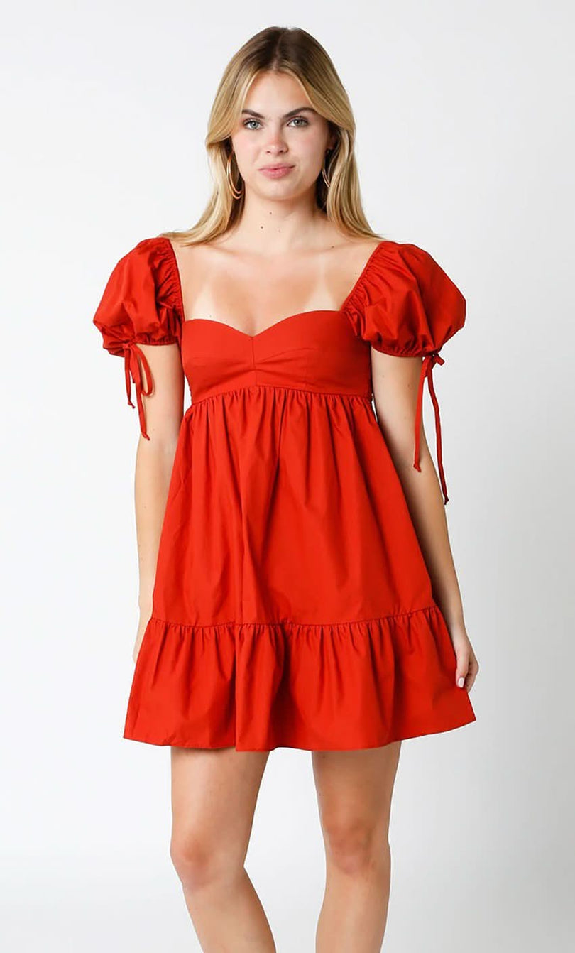 Jessie Brick Babydoll Mini Dress from our vacation dresses collection
