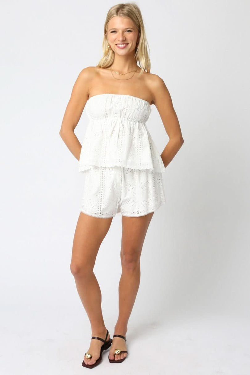 White Beach Shorts