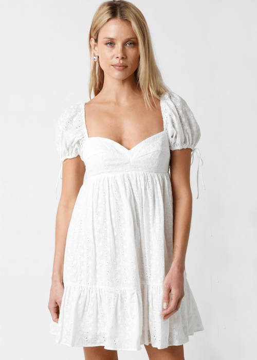 White Grad Dress