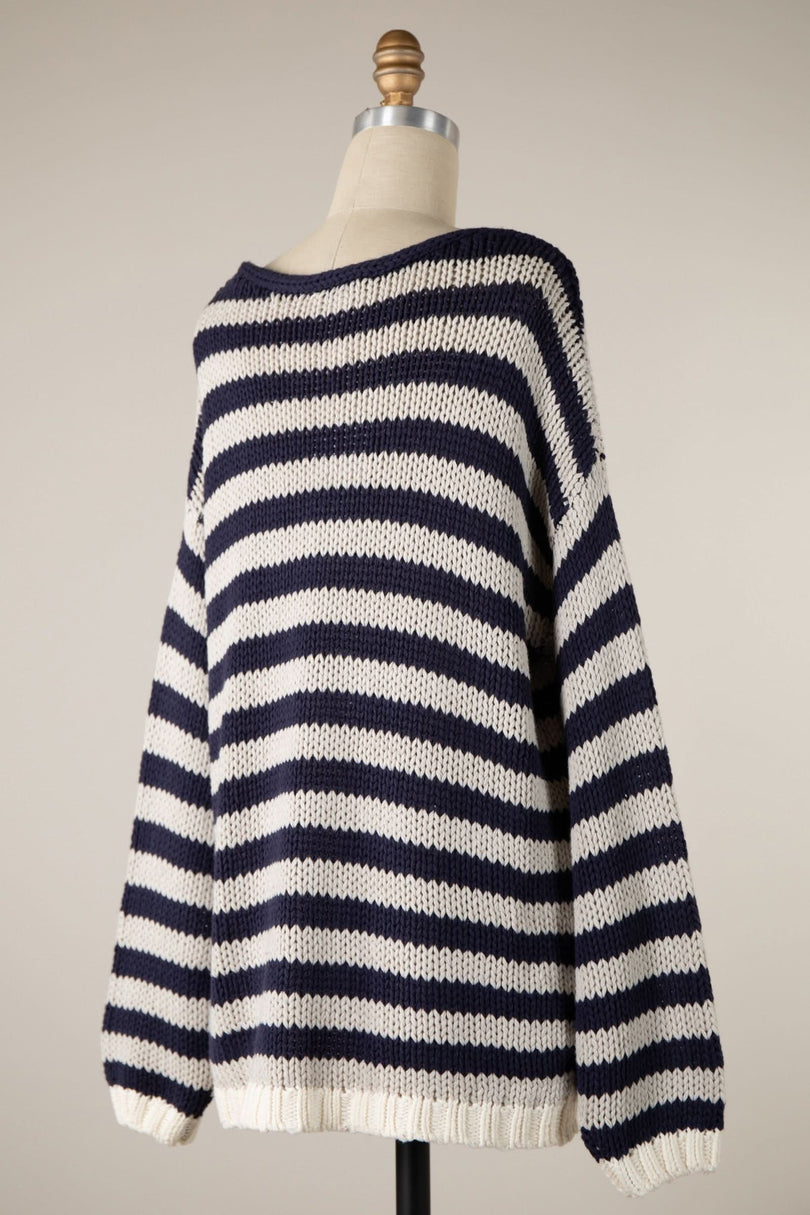 Womens-Striped Sweaters For Fall