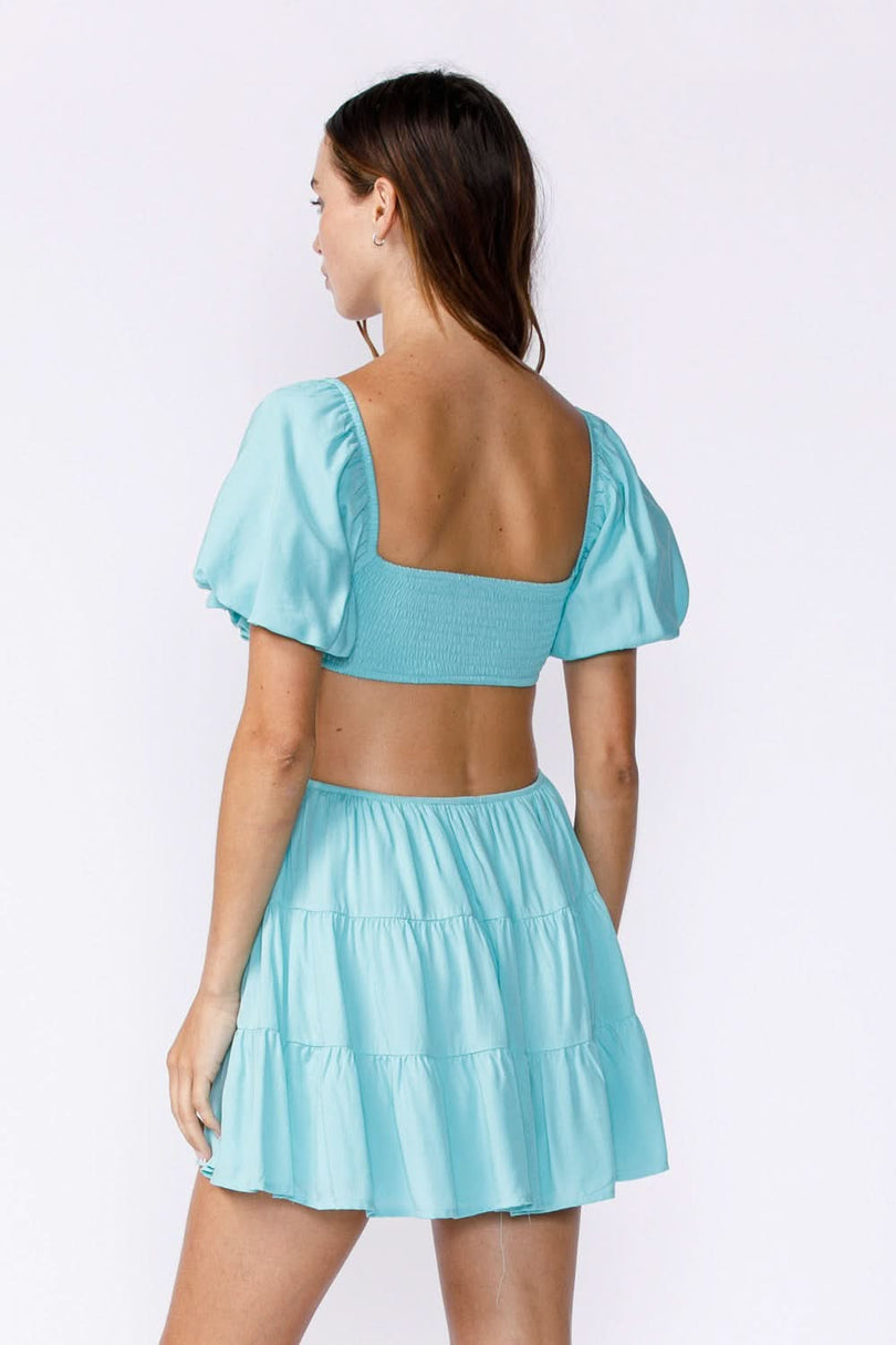 Puff Sleeve Mini Dresses
