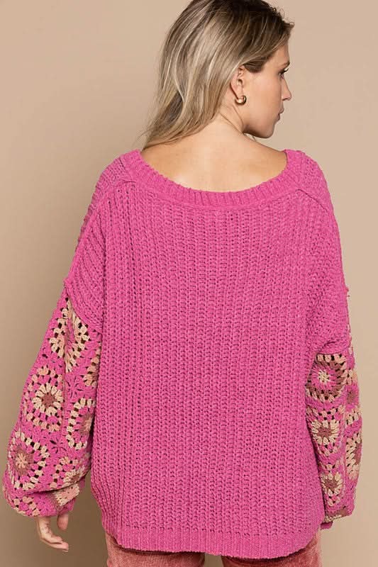 Oversized Crochet Sweater