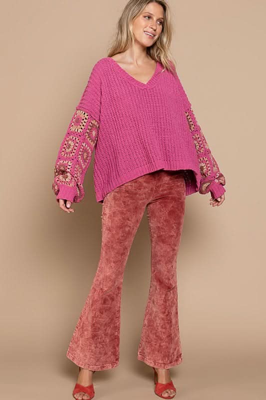 Grandma Square Sleeve Sweater
