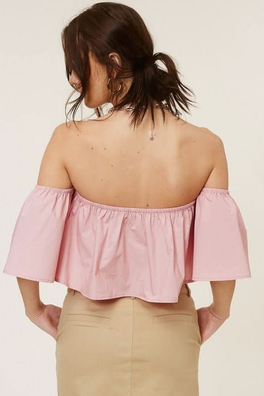 Pink Crop Tops
