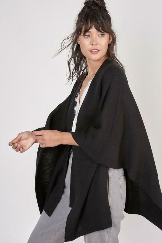 Black Cape Cardigan