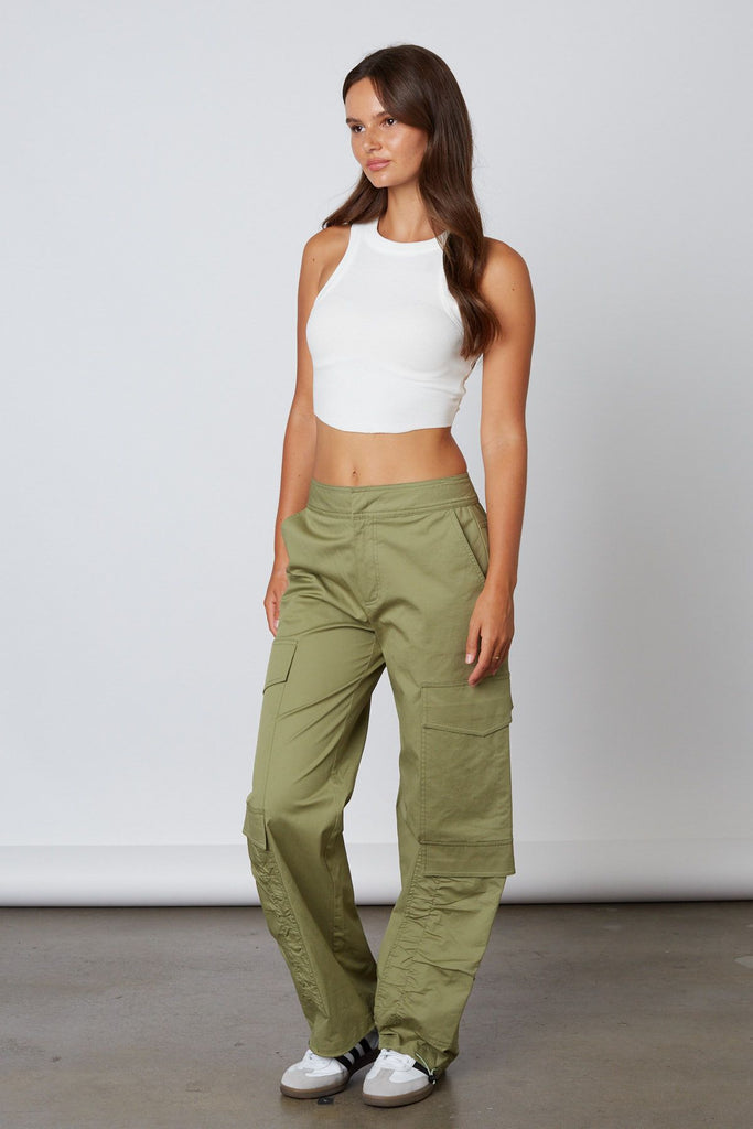 Mid Rise Cargo Pants 