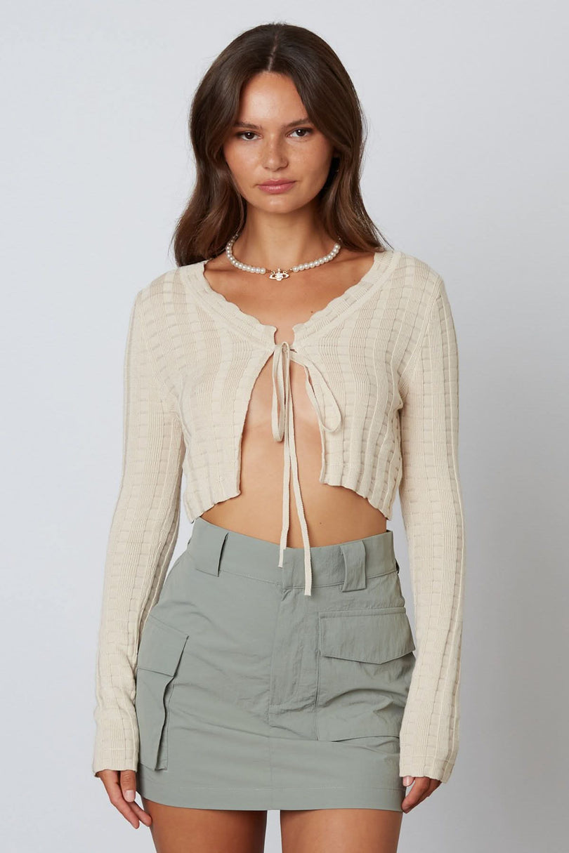 Front Tie Sweater
