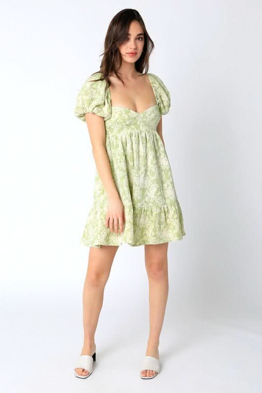 Floral Puff Sleeve Dresses