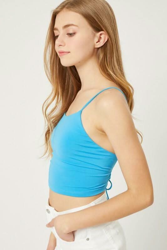 Turquoise Cami Crop Top