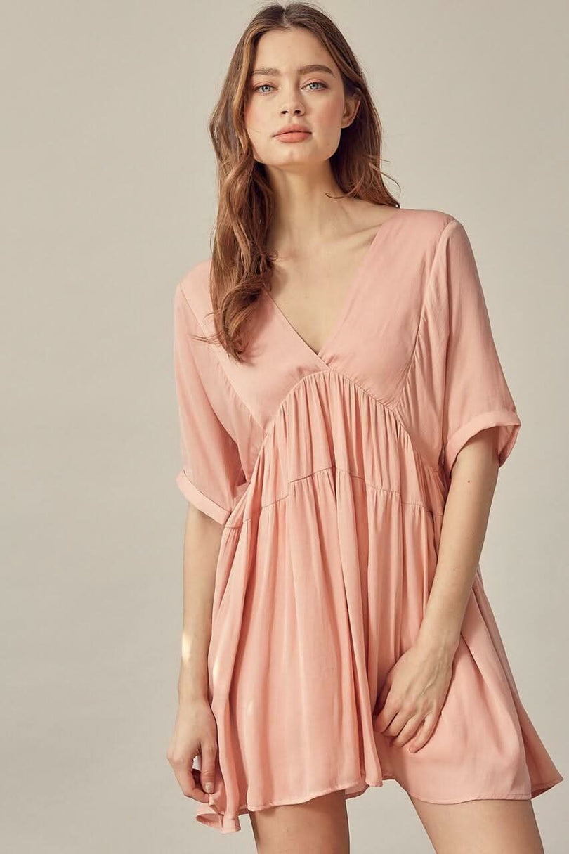 Coral  Mini Dress