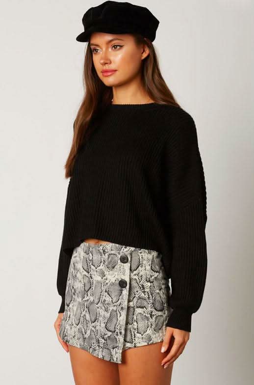 Cute Snake Print Skort
