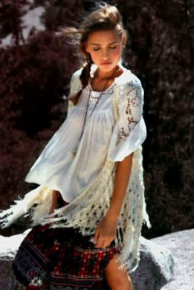 White Boho Tops