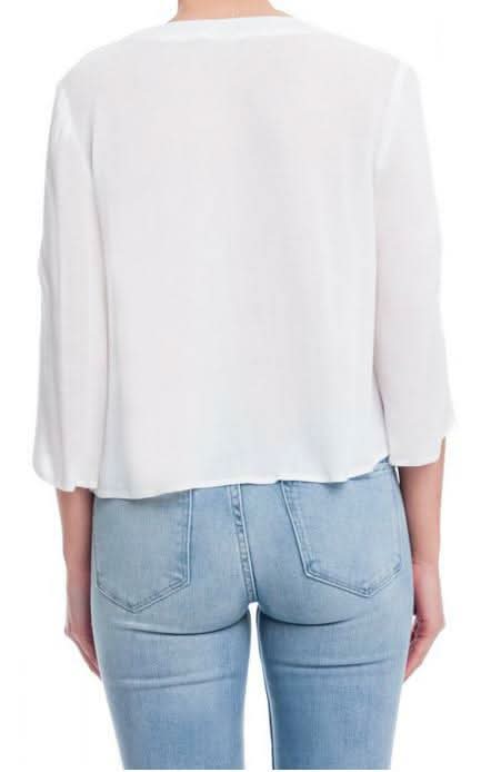 Bella Tie Front Top -  BohoPink