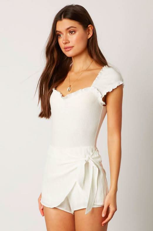 White Wrap Skort