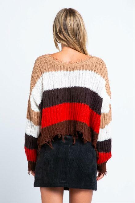 Striped Snag Sweater 