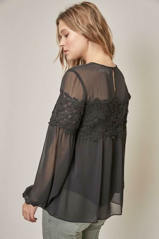 Cute Black Blouse