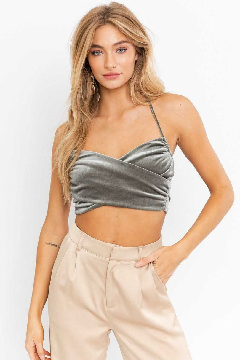 Velvet Crop Top