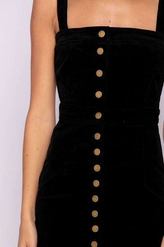 Black Velvet Bodcon Dress