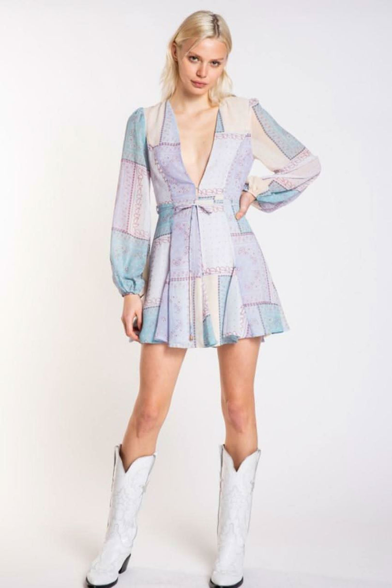 Cute Long Sleeve smocked mini dresses