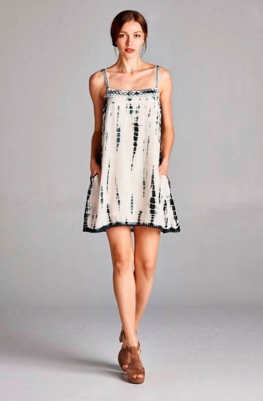 Blue Tie Dye Sundress