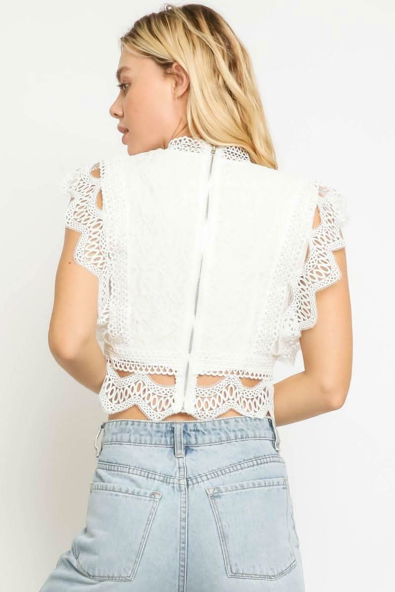 White Crop Tops