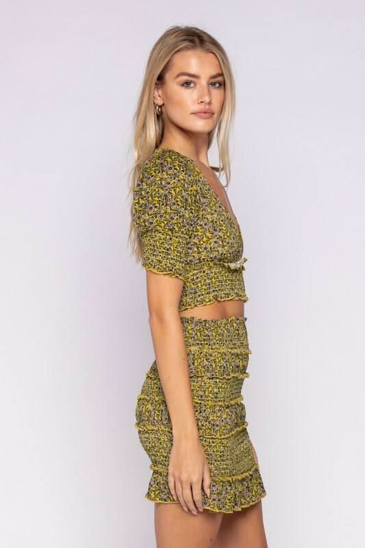 smocked mini dresses for women