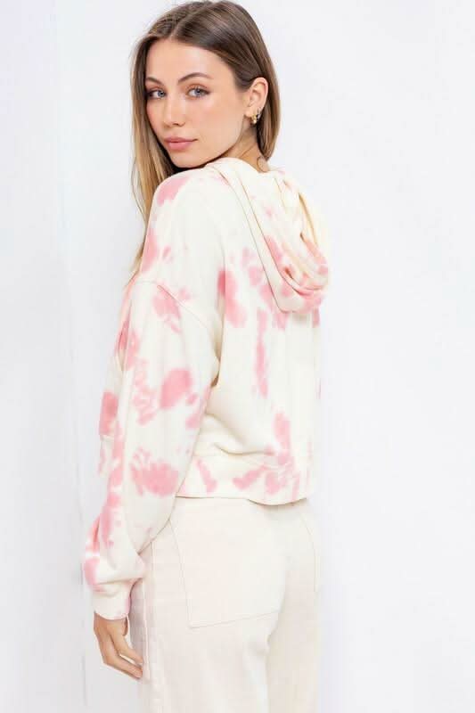 Pink Tie-Dye Tops