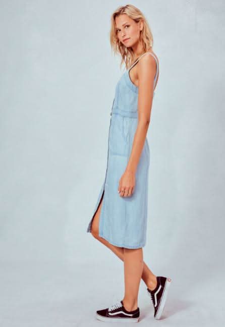 Denim Pinafore Dress