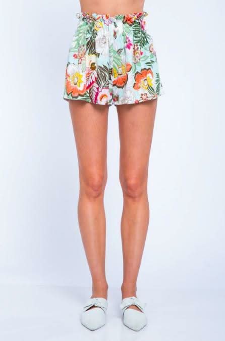 Hit The Beach White Tropical Print Two-Piece Set -  BohoPink