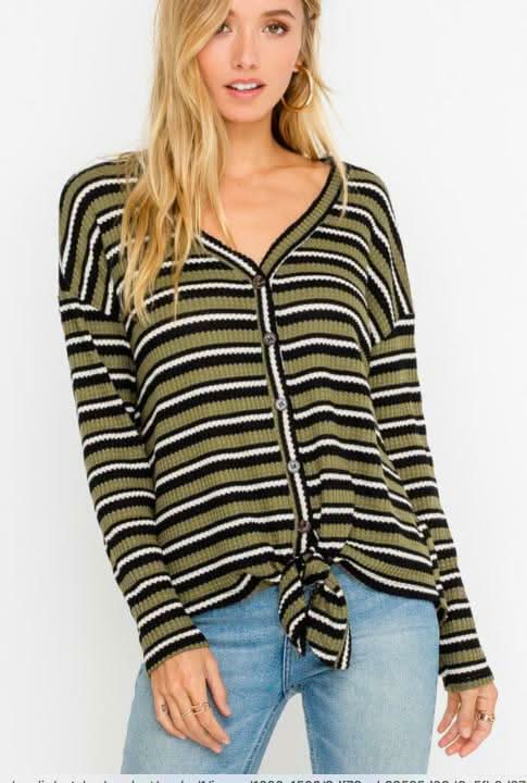 Cute Tie-Front Top
