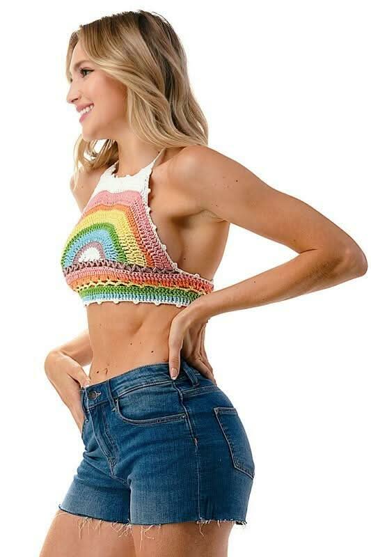 Rainbow Crop Top