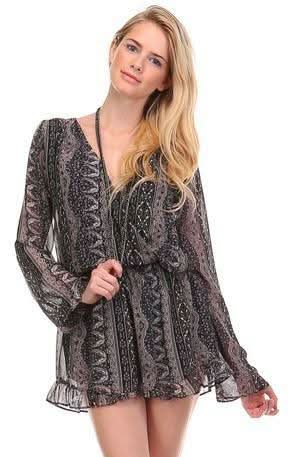 Chiffon Bell Sleeve Romper