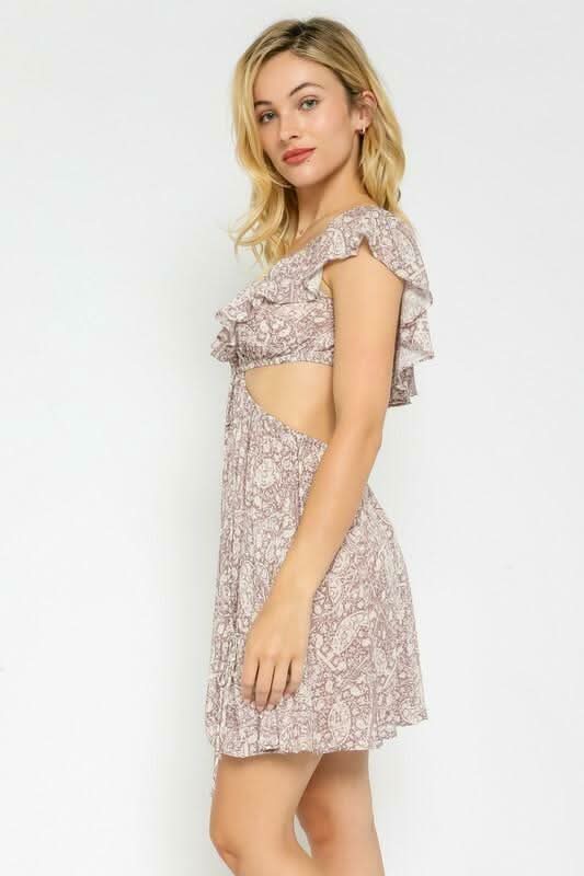 Cutout Ruffle Dresses