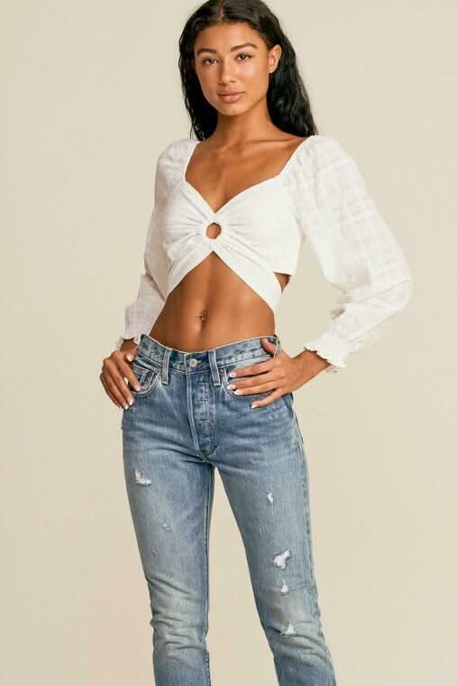 White Crop Tops