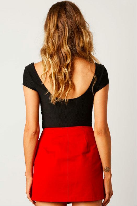 Cute Red Mini Skirt
