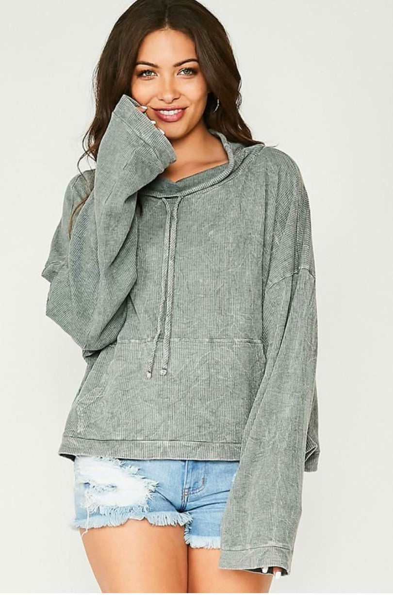 Amy Seagrass Cowl Neck Pullover -  BohoPink