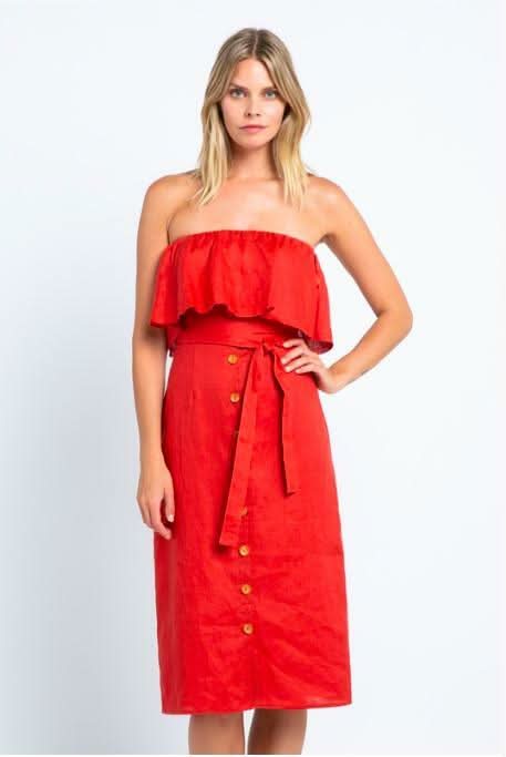 Red Midi Dresses