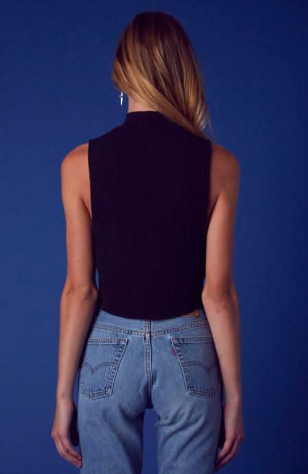 Mock Neck Crop Top