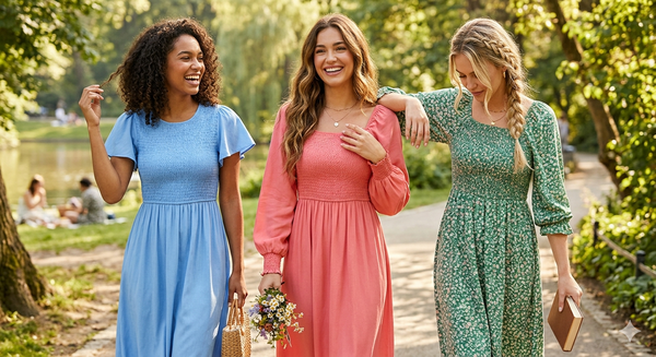 Smocked Dresses with Sleeves: The Most Comfortable Trend You’ll Love