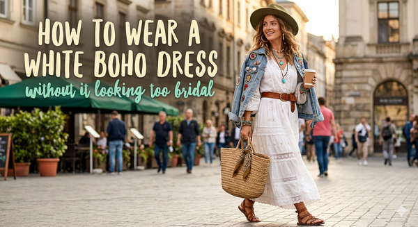 How to Wear a White Boho Dress Without It Looking Too Bridal