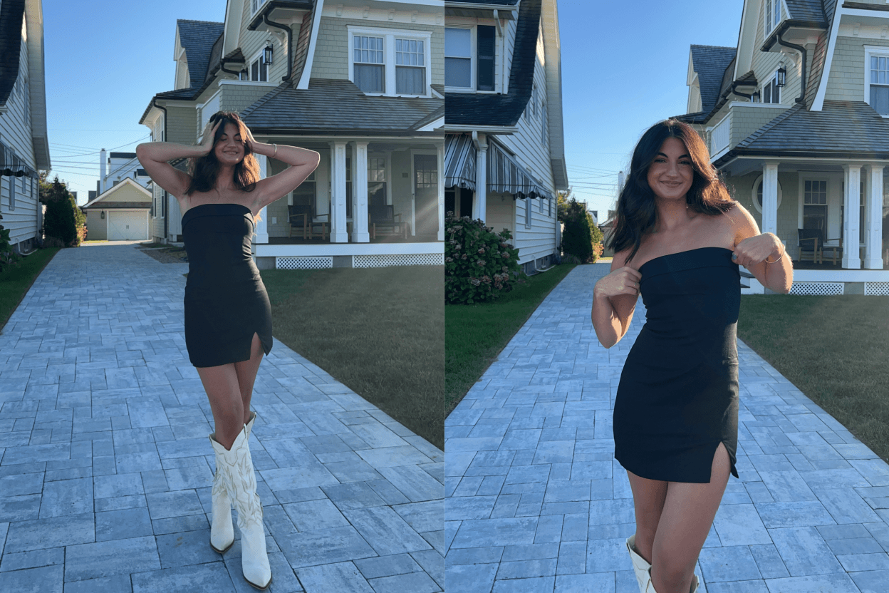 do you wear a long or short dress to graduation Velvi A-Line Mini Graduation Party Dress Darling White / XSmall main image 0