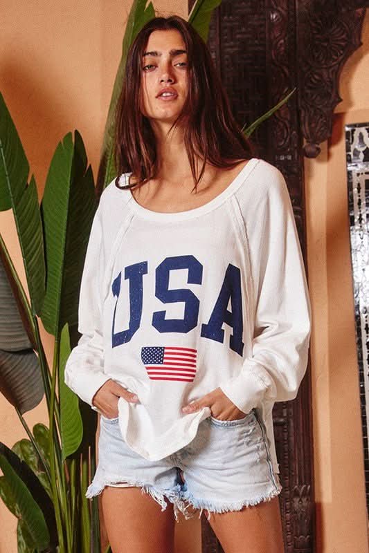 american flag sweater womens​