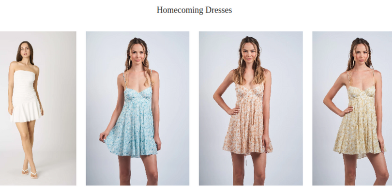 casual homecoming dress