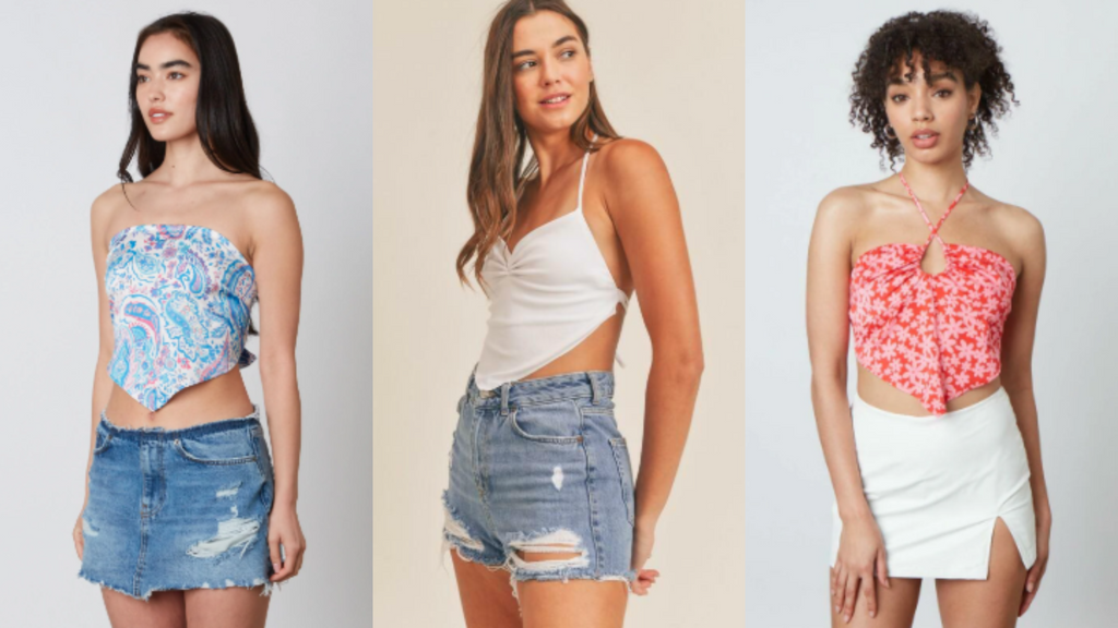 halter bandana top