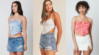 halter bandana top